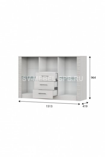 Комод-витрина Гамма 20 (sv) в Искитиме - mebel154.com