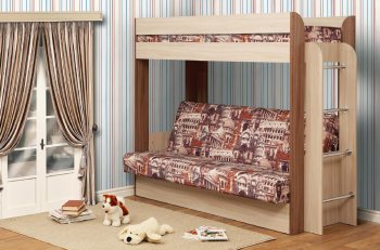 Кровать-чердак с диван-кроватью Немо в Искитиме - mebel154.com