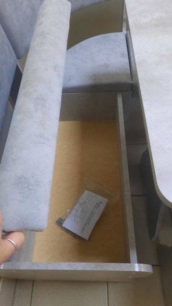 Кухонный уголок Миссия V велюр (цемент) в Искитиме - mebel154.com