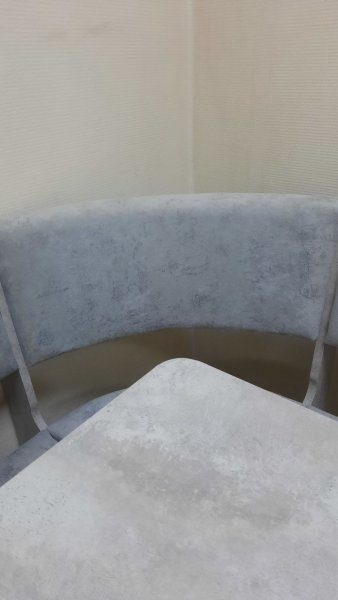 Кухонный уголок Миссия V велюр (цемент) в Искитиме - mebel154.com