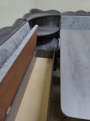 Кухонный уголок Миссия с полкой ткань в Искитиме - mebel154.com