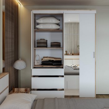 Шкаф-купе Брауни 1.5м в Искитиме - mebel154.com