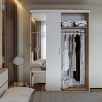 Шкаф-купе Брауни 1.5м в Искитиме - mebel154.com