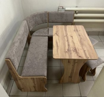 Кухонный уголок Миссия V велюр (дуб вотан) в Искитиме - mebel154.com
