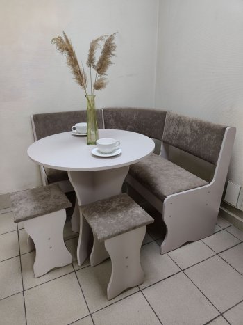Кухонный уголок Лотос ткань в Искитиме - mebel154.com