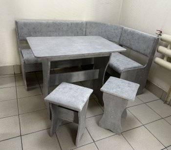Кухонный уголок Миссия V велюр (сириус) в Искитиме - mebel154.com