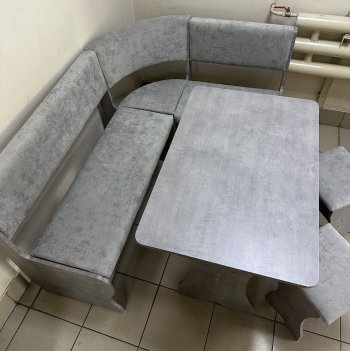Кухонный уголок Миссия V велюр (сириус) в Искитиме - mebel154.com