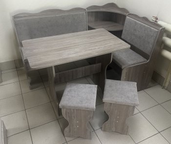 Кухонный уголок Миссия с полкой, ткань(локи) в Искитиме - mebel154.com