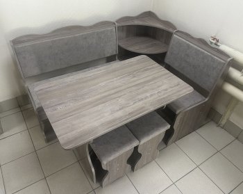 Кухонный уголок Миссия с полкой, ткань(локи) в Искитиме - mebel154.com
