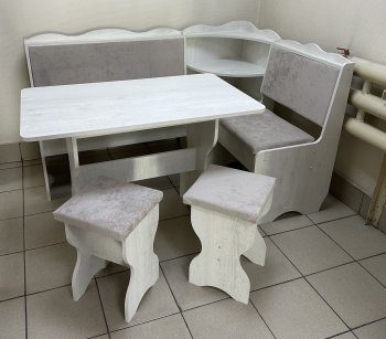 Кухонный уголок Миссия с полкой ткань в Искитиме - mebel154.com