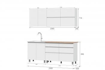 Кухня Одри СИМПЛ  2м в Искитиме - mebel154.com