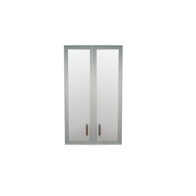 Комплект дверей Приоритет стекло в алюм. рамке К-981 (К-945, КФ-945) в Искитиме - mebel154.com