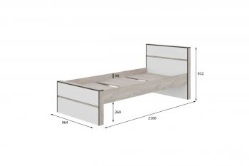 Кровать 0.9м Акита в Искитиме - mebel154.com