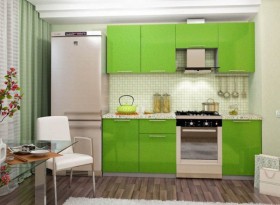 Кухня Олива зеленый металлик модульная в Искитиме - mebel154.com