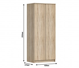Шкаф 2-х дверный Кито СБ-2309 в Искитиме - mebel154.com