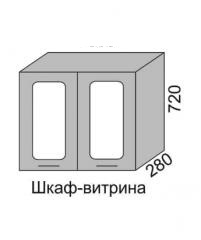 Шкаф верхний 720 ВШ 60В витрина Алеся Эконом в Искитиме - mebel154.com